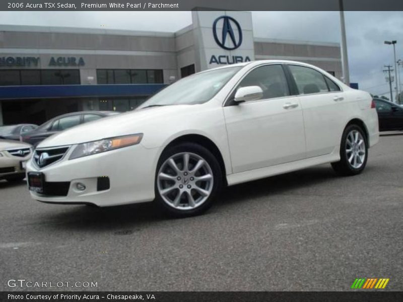 Premium White Pearl / Parchment 2006 Acura TSX Sedan