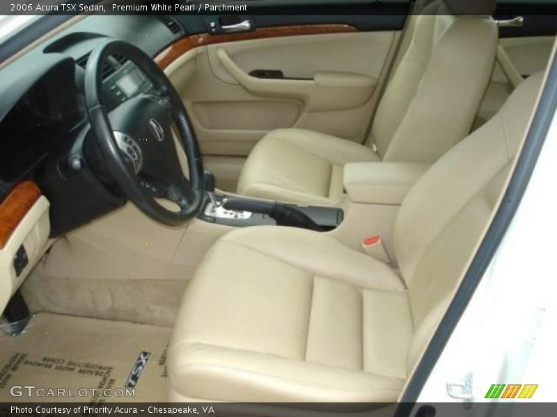 Premium White Pearl / Parchment 2006 Acura TSX Sedan