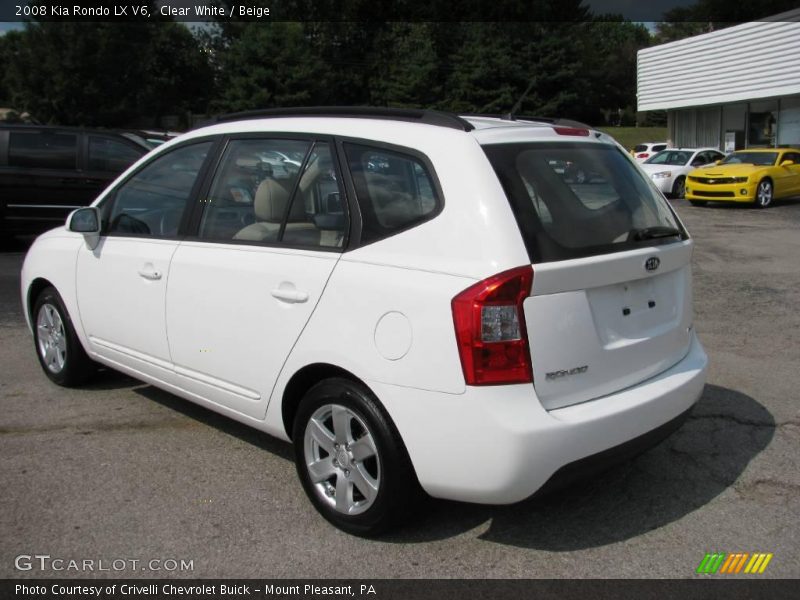 Clear White / Beige 2008 Kia Rondo LX V6