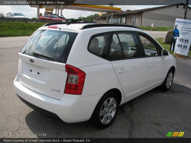 Clear White / Beige 2008 Kia Rondo LX V6