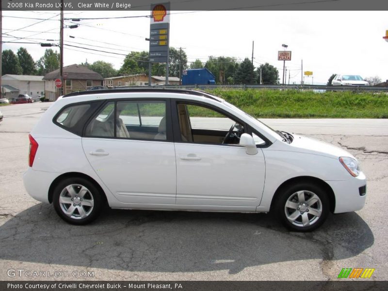 Clear White / Beige 2008 Kia Rondo LX V6