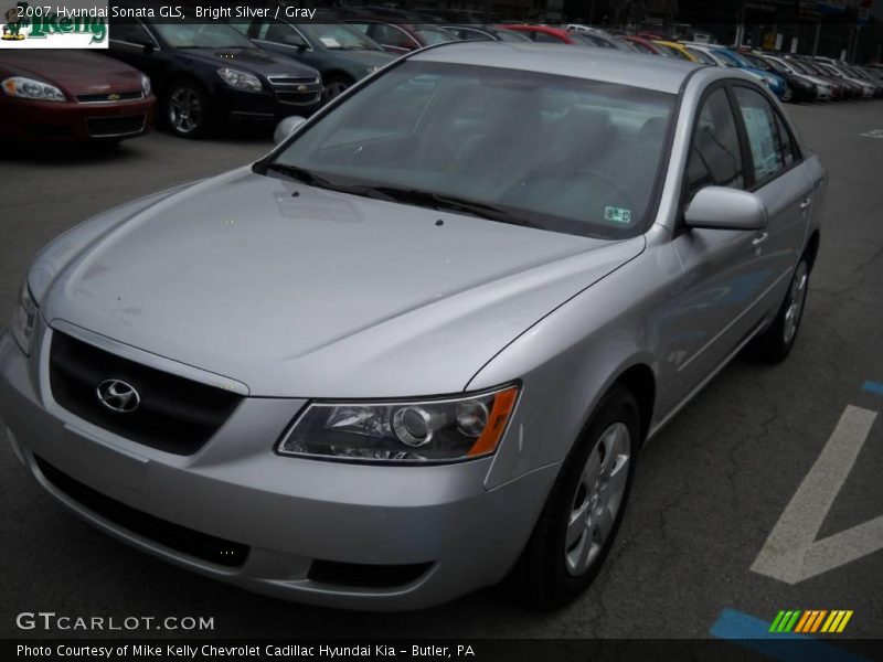 Bright Silver / Gray 2007 Hyundai Sonata GLS