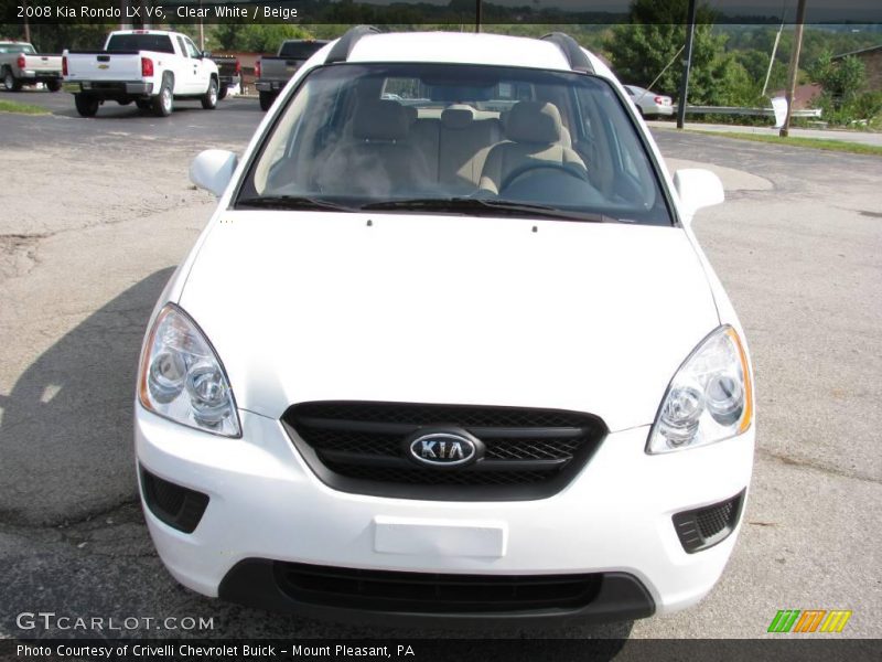 Clear White / Beige 2008 Kia Rondo LX V6
