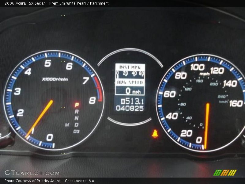 Premium White Pearl / Parchment 2006 Acura TSX Sedan