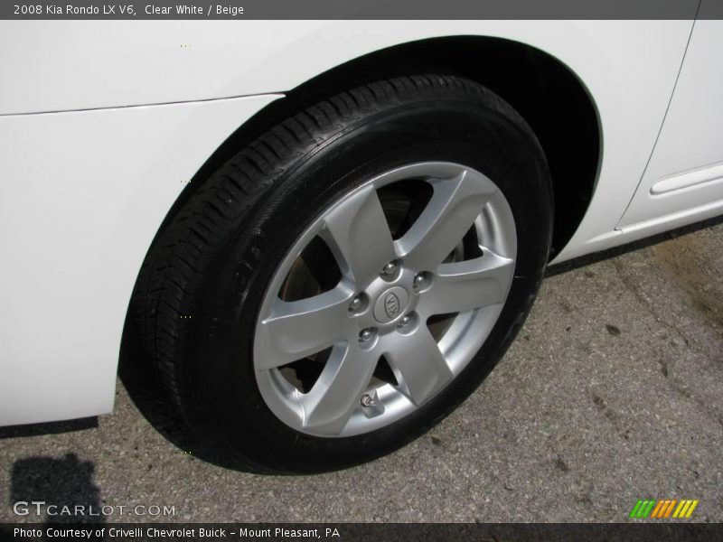 Clear White / Beige 2008 Kia Rondo LX V6