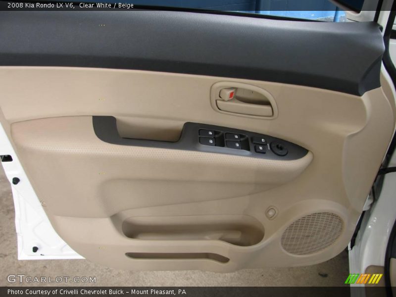 Clear White / Beige 2008 Kia Rondo LX V6