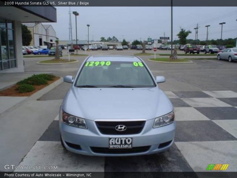 Silver Blue / Beige 2008 Hyundai Sonata GLS V6