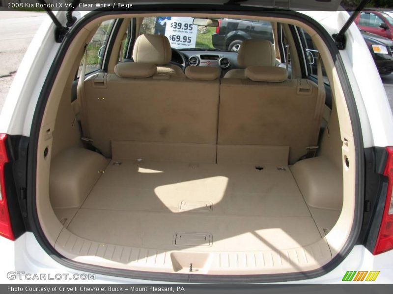 Clear White / Beige 2008 Kia Rondo LX V6