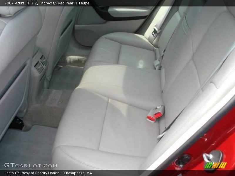 Moroccan Red Pearl / Taupe 2007 Acura TL 3.2
