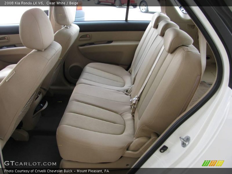 Clear White / Beige 2008 Kia Rondo LX V6