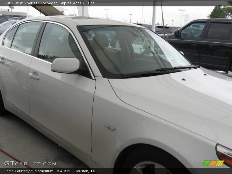 Alpine White / Beige 2007 BMW 5 Series 525i Sedan