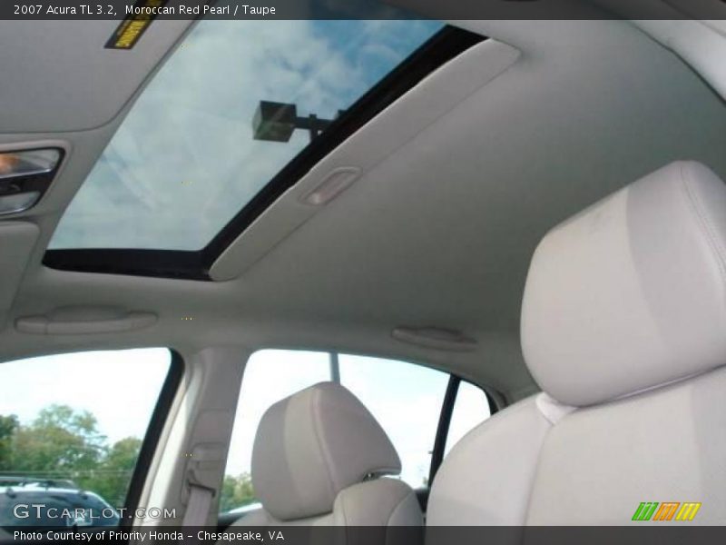 Moroccan Red Pearl / Taupe 2007 Acura TL 3.2