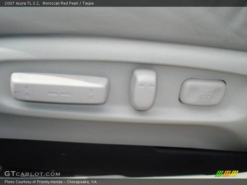 Moroccan Red Pearl / Taupe 2007 Acura TL 3.2