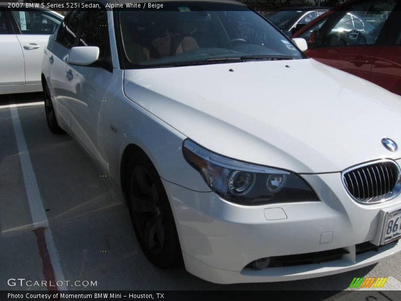 Alpine White / Beige 2007 BMW 5 Series 525i Sedan