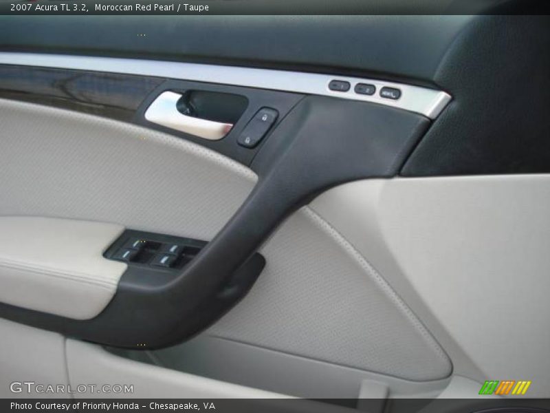 Moroccan Red Pearl / Taupe 2007 Acura TL 3.2