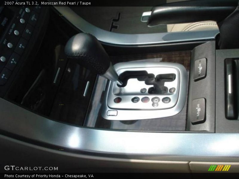 Moroccan Red Pearl / Taupe 2007 Acura TL 3.2