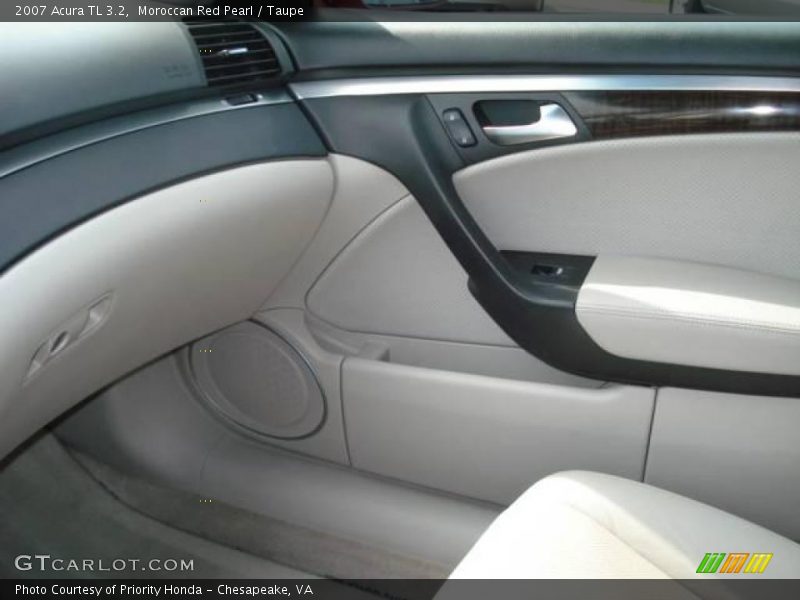 Moroccan Red Pearl / Taupe 2007 Acura TL 3.2
