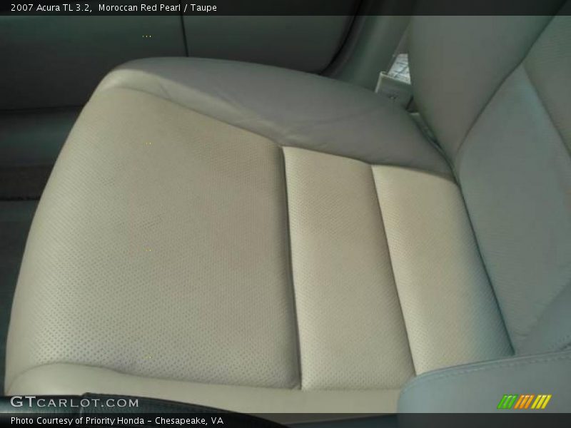 Moroccan Red Pearl / Taupe 2007 Acura TL 3.2