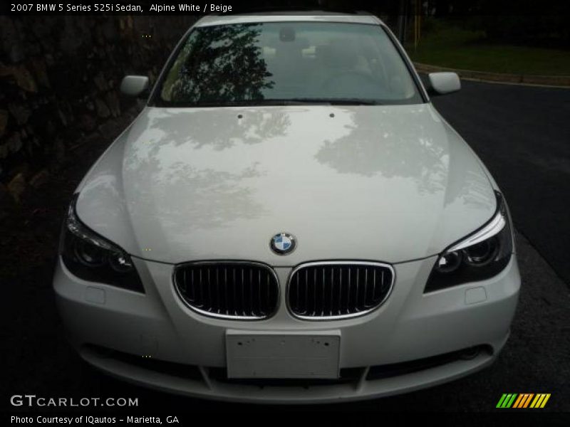 Alpine White / Beige 2007 BMW 5 Series 525i Sedan