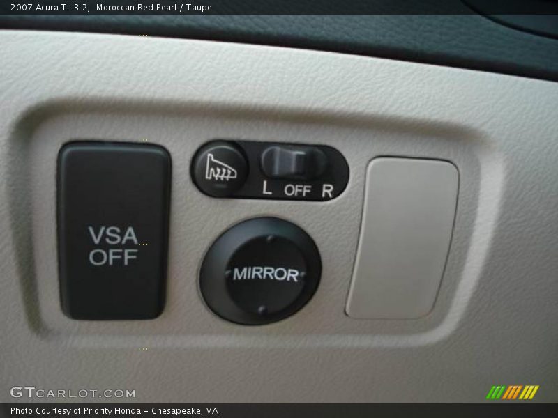 Moroccan Red Pearl / Taupe 2007 Acura TL 3.2