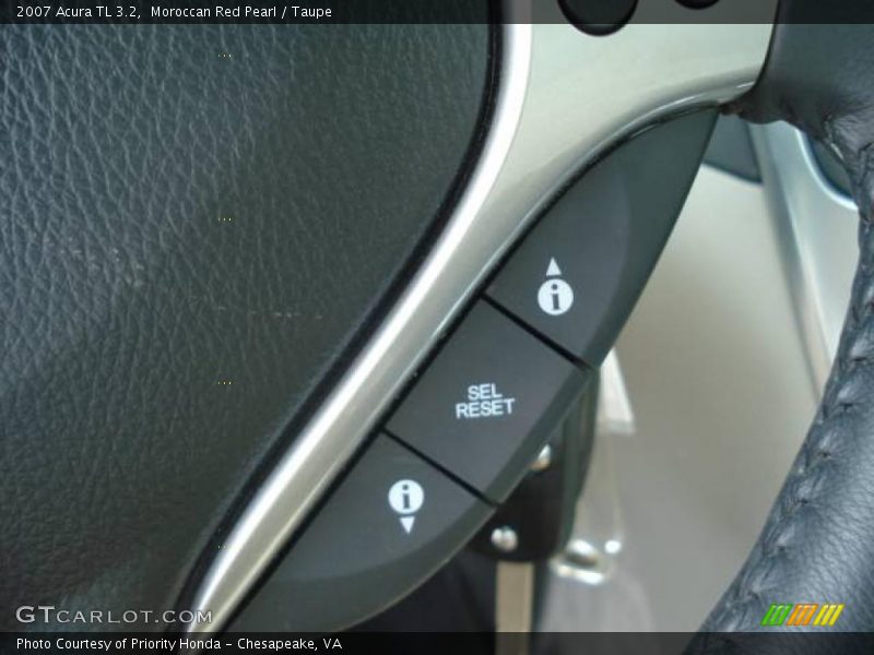 Moroccan Red Pearl / Taupe 2007 Acura TL 3.2