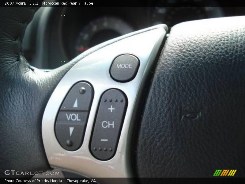 Moroccan Red Pearl / Taupe 2007 Acura TL 3.2