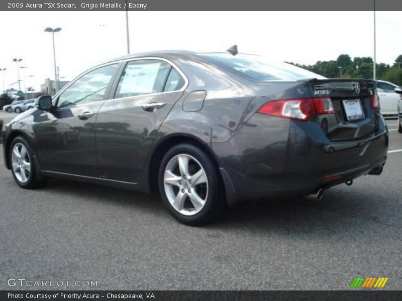 Grigio Metallic / Ebony 2009 Acura TSX Sedan