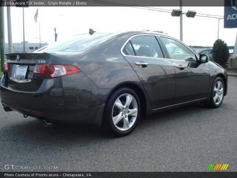 Grigio Metallic / Ebony 2009 Acura TSX Sedan