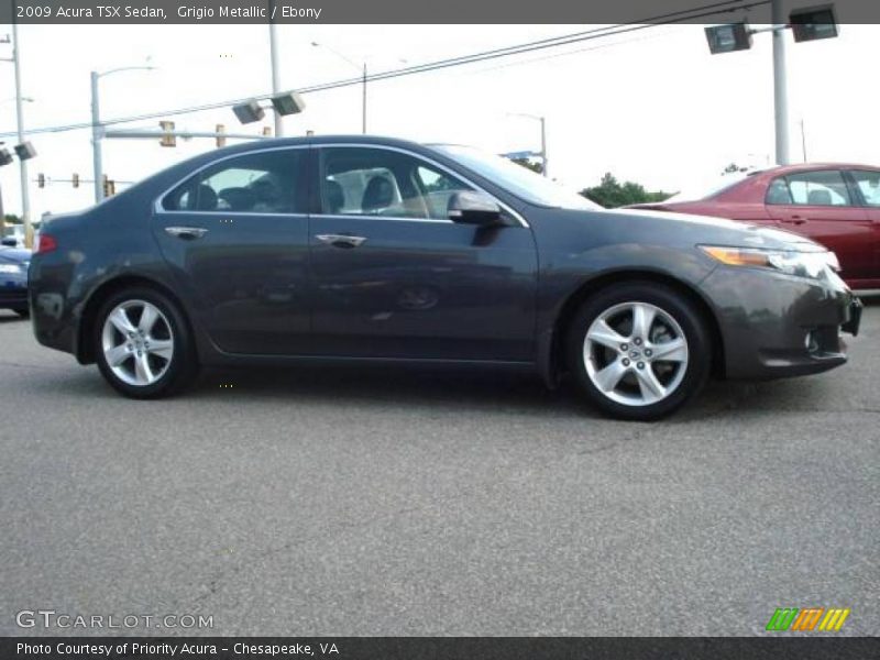 Grigio Metallic / Ebony 2009 Acura TSX Sedan