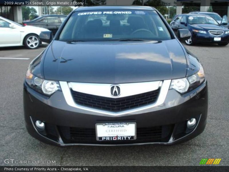 Grigio Metallic / Ebony 2009 Acura TSX Sedan