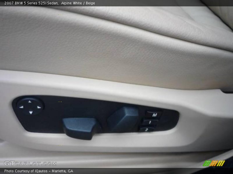 Alpine White / Beige 2007 BMW 5 Series 525i Sedan