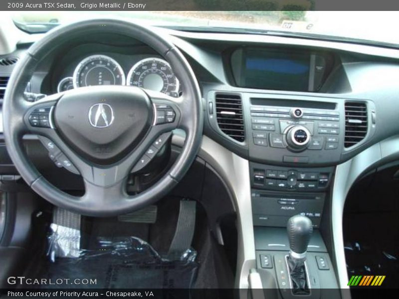 Grigio Metallic / Ebony 2009 Acura TSX Sedan