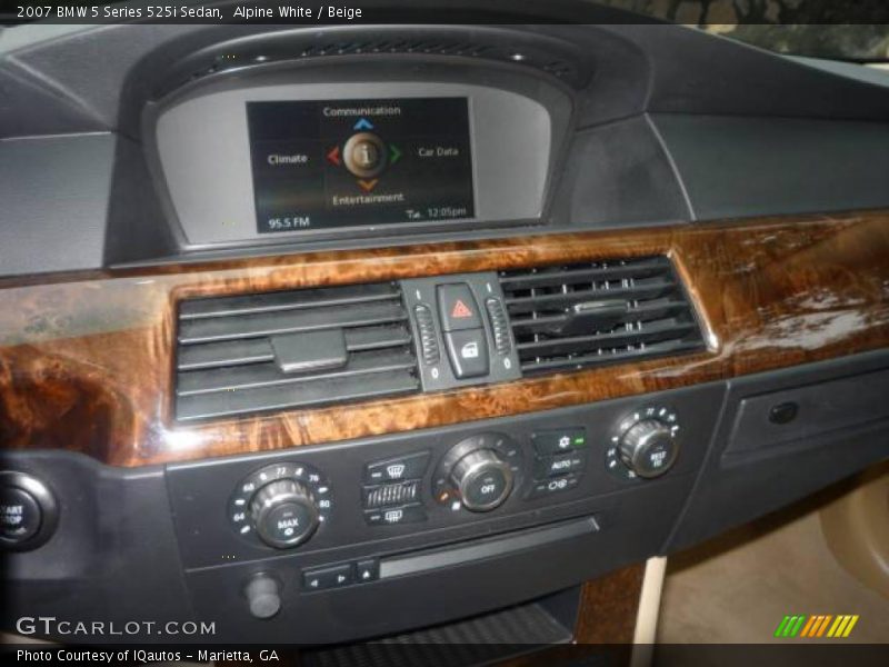 Alpine White / Beige 2007 BMW 5 Series 525i Sedan