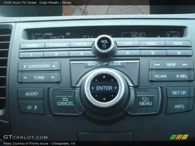 Grigio Metallic / Ebony 2009 Acura TSX Sedan