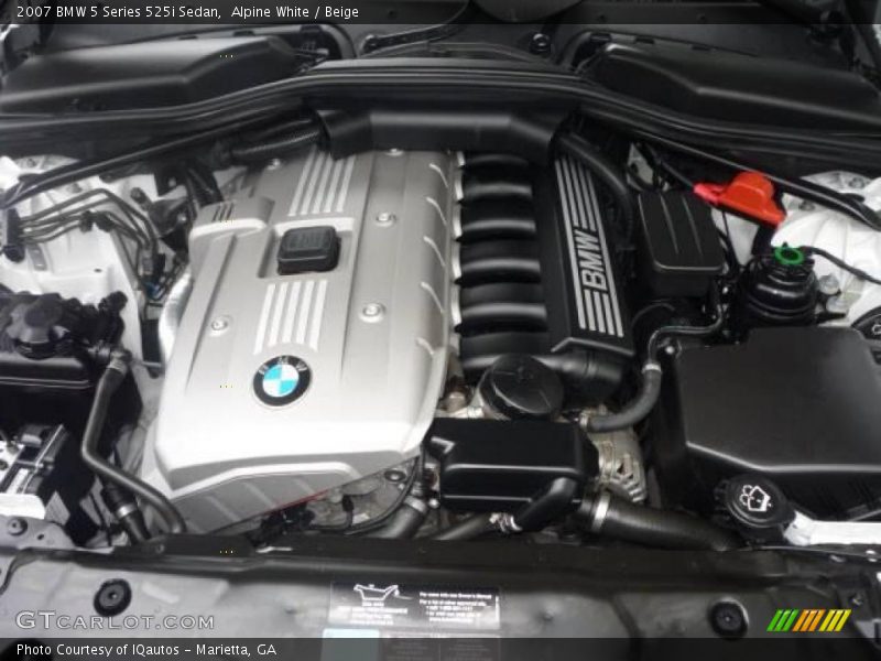 Alpine White / Beige 2007 BMW 5 Series 525i Sedan