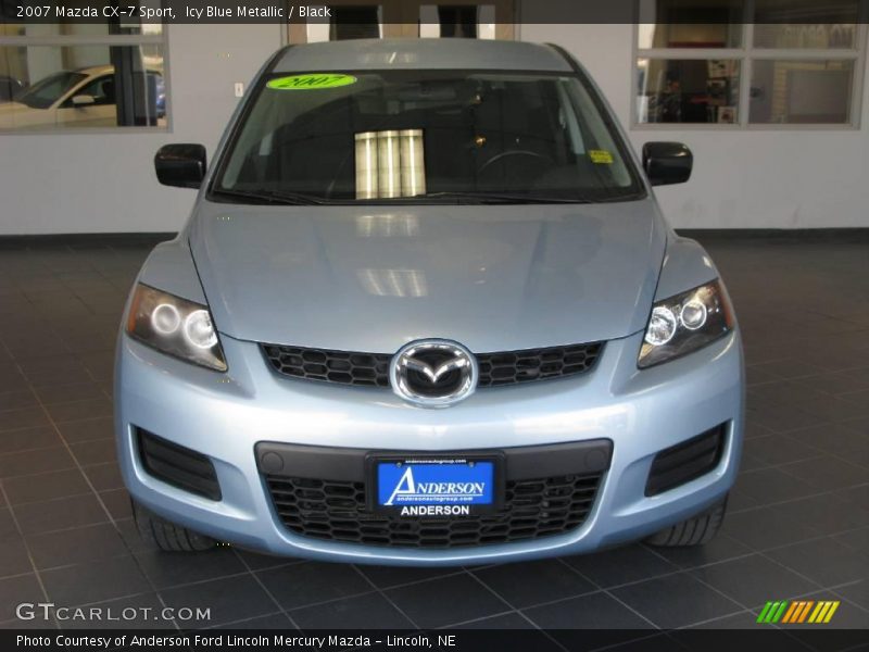 Icy Blue Metallic / Black 2007 Mazda CX-7 Sport