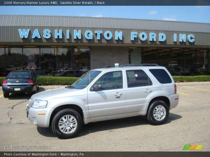 Satellite Silver Metallic / Black 2006 Mercury Mariner Luxury 4WD