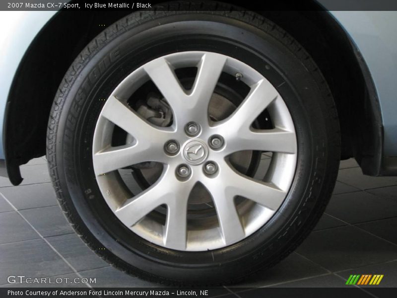 Icy Blue Metallic / Black 2007 Mazda CX-7 Sport