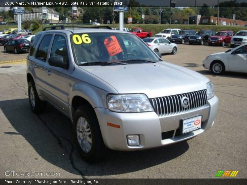 Satellite Silver Metallic / Black 2006 Mercury Mariner Luxury 4WD