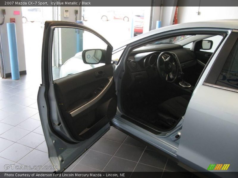 Icy Blue Metallic / Black 2007 Mazda CX-7 Sport