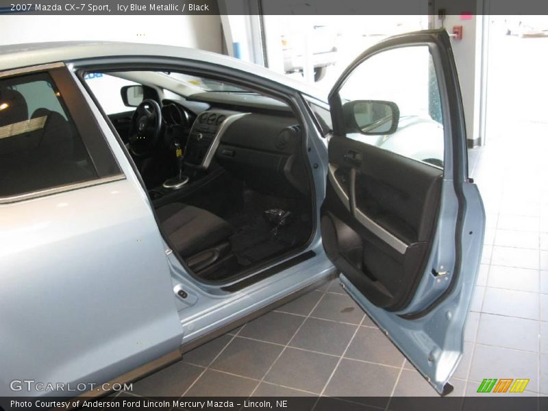 Icy Blue Metallic / Black 2007 Mazda CX-7 Sport