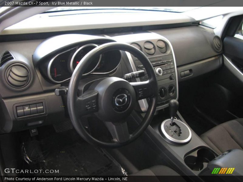 Icy Blue Metallic / Black 2007 Mazda CX-7 Sport