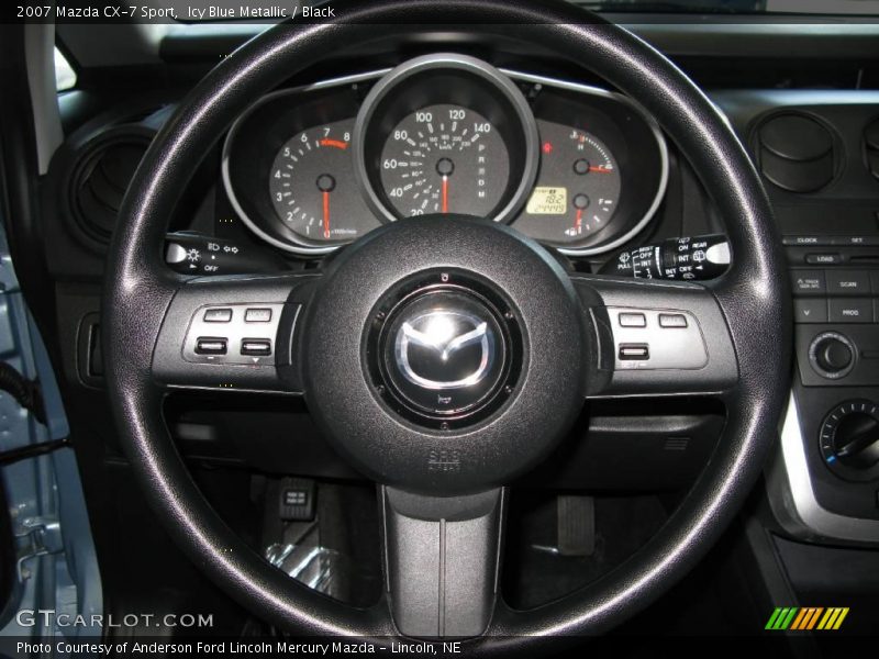 Icy Blue Metallic / Black 2007 Mazda CX-7 Sport