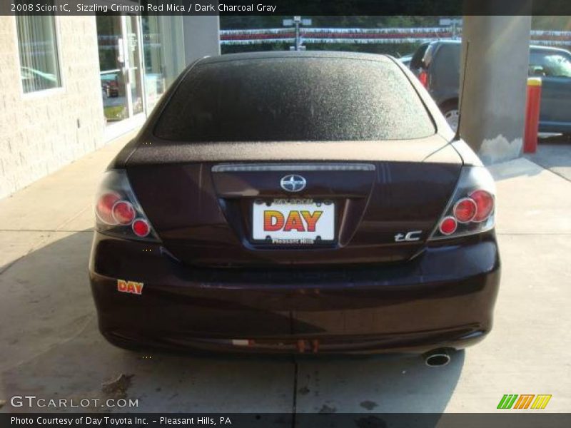 Sizzling Crimson Red Mica / Dark Charcoal Gray 2008 Scion tC