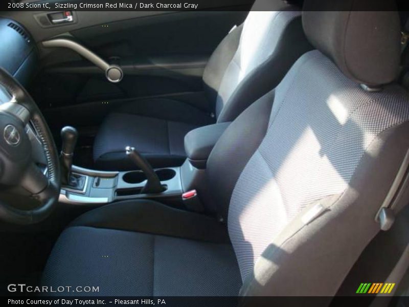 Sizzling Crimson Red Mica / Dark Charcoal Gray 2008 Scion tC