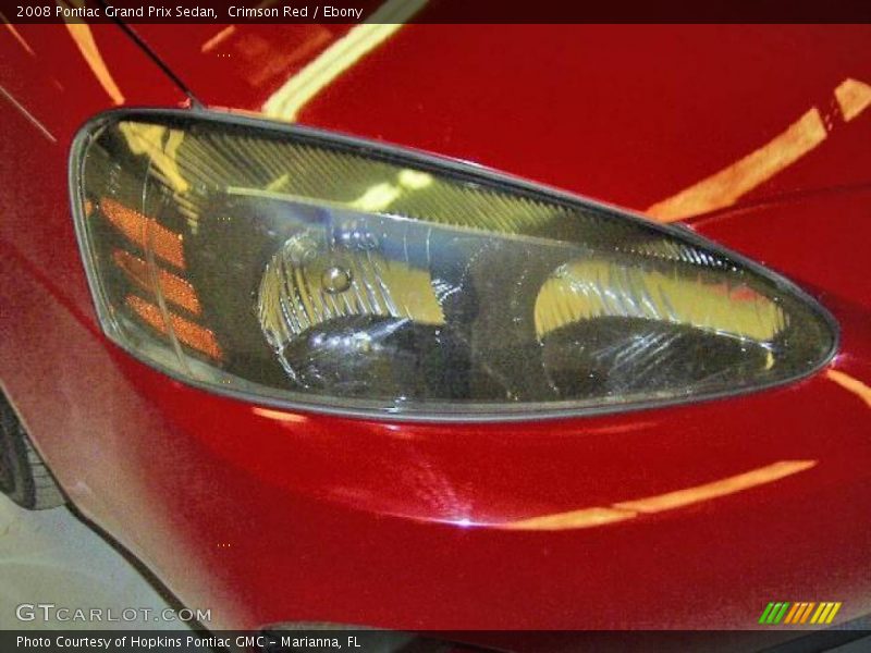 Crimson Red / Ebony 2008 Pontiac Grand Prix Sedan