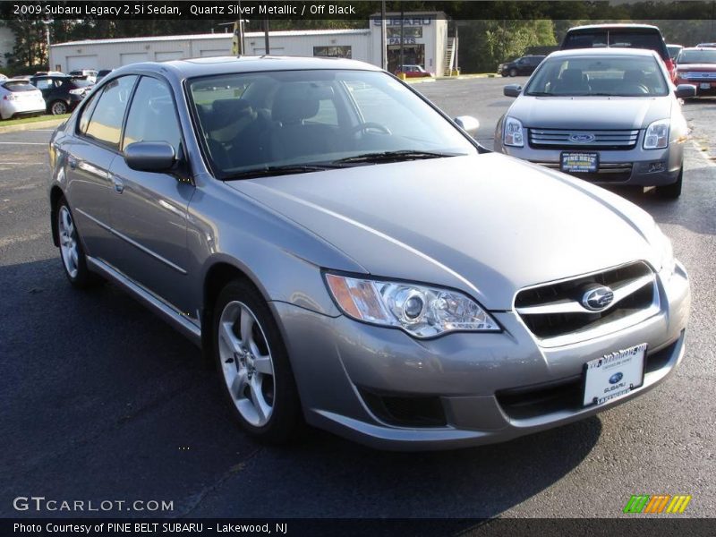 Quartz Silver Metallic / Off Black 2009 Subaru Legacy 2.5i Sedan