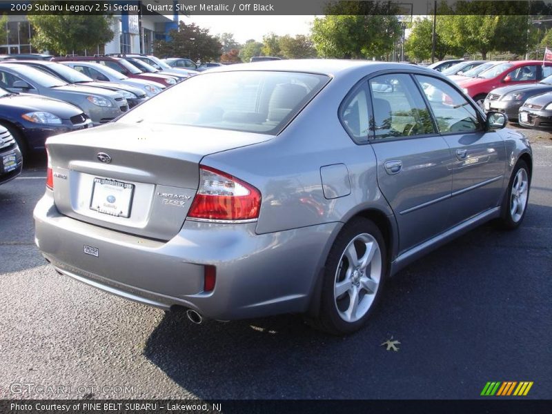 Quartz Silver Metallic / Off Black 2009 Subaru Legacy 2.5i Sedan