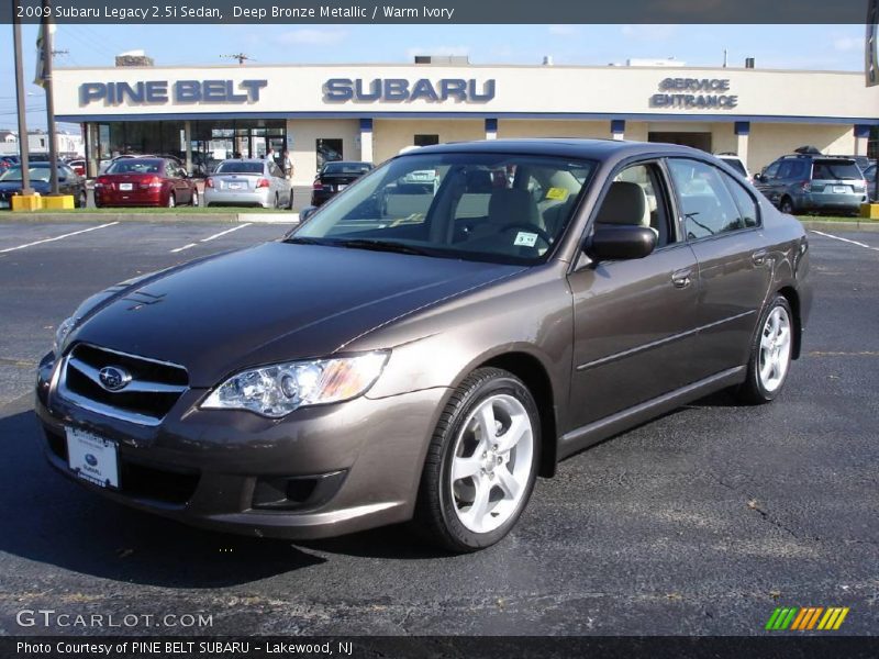 Deep Bronze Metallic / Warm Ivory 2009 Subaru Legacy 2.5i Sedan