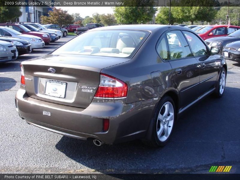 Deep Bronze Metallic / Warm Ivory 2009 Subaru Legacy 2.5i Sedan
